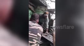 Jawans rescue girl trapped under debris after landslide hits northern India