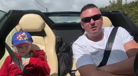 Millionaire fulfills dying boy's wish for ride in supercar as he appeals for help to save him