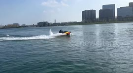 Paddle boarder injured in shocking jet ski collision in China