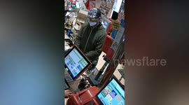 Time wasn't on this robber's side as store's till seals after hours in Austria