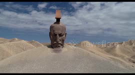 The Emperor in Han Dynasty Outdoor Sculpture in Guazhou, China