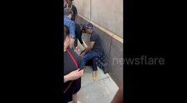 Woman Faints While Waiting in 2 Hour Line to Hip Hop 50 Live in New York, USA