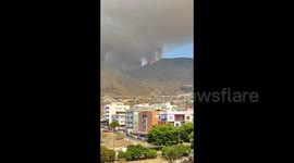 Wildfires Continue in Candelaria, Santa Cruz de Tenerife, Spain