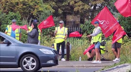 UK dock workers strike over pay at Kent port