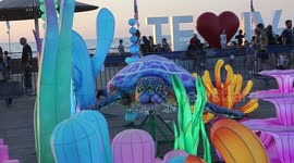 Chinese artwork lights up summer night in Tel Aviv Port