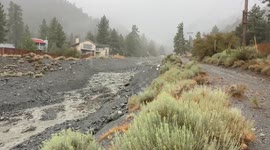 Mudflow surges in California as Tropical Storm Hillary strikes