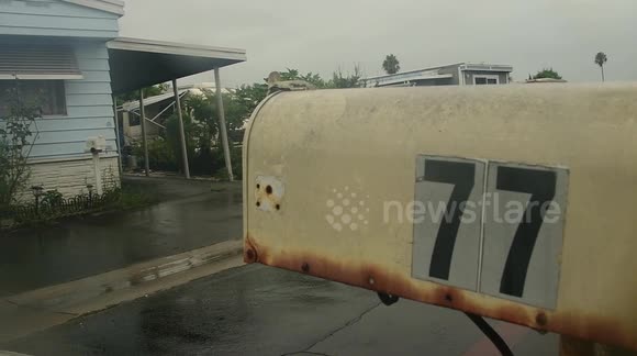 A magnitude 5.1 earthquake struck southern California on Sunday, simultaneously struck by Tropical Storm Hilary.