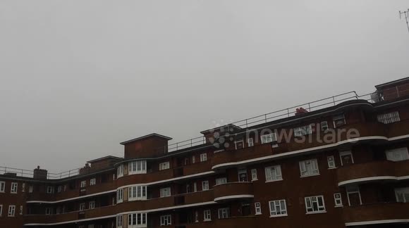 Storm Jake causes brief but heavy hail storm over London