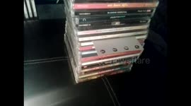 Single CDS Tower Stack Chllenge new record of 75 cds high