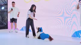 Pet swimsuit beauty contest at The Asia Pet Fair in China