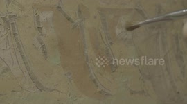 Follow up with the mural restoration master in Dunhuang City, Gansu Province to repair the murals.