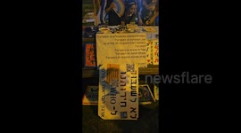 Banners at The Protest Against Judicial Overhaul in Tel Aviv, Israel