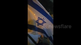 Huge Crowd of People at The Protest Against Judicial Overhaul in Tel Aviv, Israel