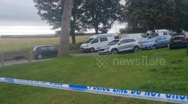 Pilot dies after replica Spitfire crashes into a field