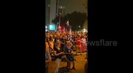 People Protest Against Judicial Overhaul in Tel Aviv, Israel