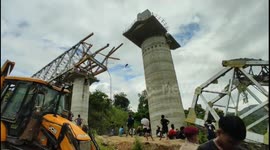 Rescue work underway after bridge collapse in India's Mizoram kills at least 26