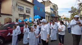 Procession of San Gennaro in Sao Paulo, Brazil