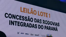 Government Holds 1st Road Auction on B3 in Sao Paulo, Brazil