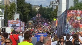 Thousands of people descend on Notting Hill for the opening day of the carnival