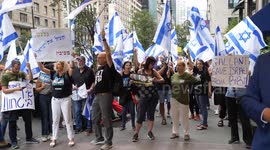 Rally for The Democracy in Israel Is Held in New York, USA