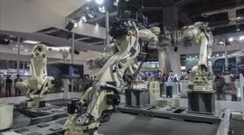 Production process of fixed shooting robotic arm.