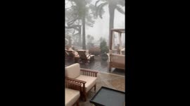 Tropical storm slams resort in Majorca, Spain