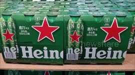 Heineken Goods at A Supermarket in Yichang, China