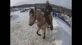 Horse Drawn Ski Slalom