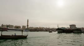 Multi lens filming of Dubai Pier and surrounding environment.