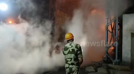 Tragic accident in steel plant after nozzle of crane breaks spilling dangerous liquid in southern India