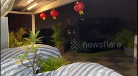 Strong waves and winds as powerful Typhoon Saola passes Hong Kong