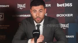 LIAM SMITH IMMEDIATE REACTION TO BEING STOPPED BY CHRIS EUBANK IN THE REMATCH