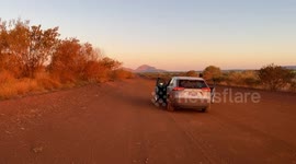 Red wild and desert land of Karijini National Park, Western Australia.
