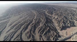Water And Wind Erode The Landscape in Haixi, China