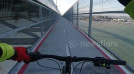 The Ciclovia da Vida, between Vitória and Vila Velha, in Brazil, is the route that will be used by cyclists And it is the highest of the Brazilian capitals