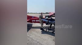 Exploding mobile saves man from big cat attack in Brazil