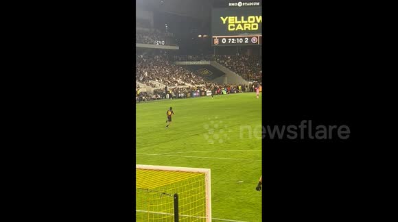 Pitch Invading Fan Is Stopped By Lionel Messi S Former Soldier