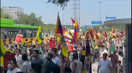 Tibetan community launch protest against China ahead of G20 Summit in Delhi