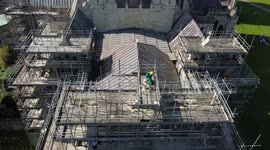 Salisbury Cathedral scaffolding removal begins in UK