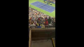 Climate Protesters evicted from Arthur Ashe Stadium after halting U.S. open women's semi-final