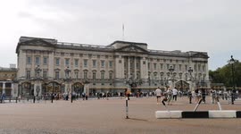 Buckingham Palace filmed one year to the day that the Queen died. The Union Jack flag seemed so still paying it's respects to the anniversary