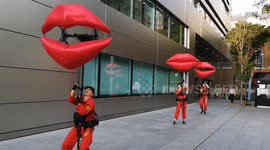 The Lips entertain Londoners in Broadgate Circle as part of the Barthholomew Fair