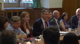 Labour hold first meeting of new shadow cabinet in London, UK