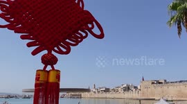 Israel's ancient city Akko hosts dragon boat race