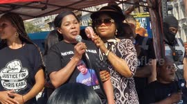 Activists and family of Chris Kaba, march on one-year anniversary of fatal police shooting in London