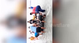 Locals rescue injured dugong stranded on Thai beach
