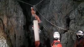 American researcher rescued after being trapped nine days in Turkish cave with stomach bleeding
