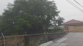 Heavy Downpour Hits Cebu, Philippines