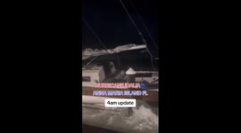 Woman SWIMS through flooded street after hurricane Idalia hits Florida Part 4/5