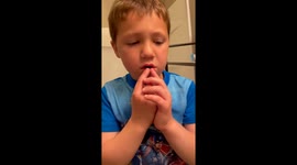 *TRIGGER WARNING: TEETH!* - Panic-struck boy overcomes all odds to pull out tooth that had been hanging on for months